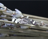 1ct Round Cut Diamond Wedding Ring 14k White Gold Over Floral Leaf Filigree Band