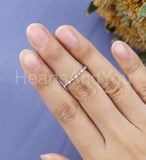 0.3ct Marquise Simulated Diamond Anniversary Wedding Band 14k White Gold Plated