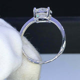 1ct Round Cut VVS1D Diamond Engagement Ring Solitaire Women 14k WhiteGold Finish
