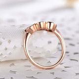 1.5ct Round Cut Morganite Engagement Ring Solitaire Trilogy 14k Rose Gold Finish