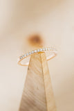 0.2ct Round Cut Moissanite Half Eternity Women Wedding Band 14k Rose Gold Plated