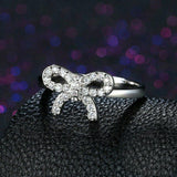 2.5ct Round Cut Diamond Engagement Ring 14k WhiteGold Over Knot Solitaire Design