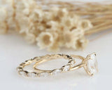 1.5ct Oval Cut Diamond Engagement Ring Bridal Wedding Set 14k Yellow Gold Finish