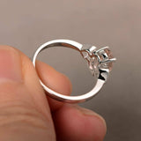 1.5ct Oval Peach Morganite Promise Solitaire Engagement Ring 14k White Gold Over