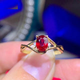 1ct Oval Cut Pink Ruby Engagement Ring Split Band Trilogy 14k Yellow Gold Finish