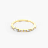 0.3ct Marquise Cut Simulated Diamond Minimalist Ring 14k Yellow Gold Plated