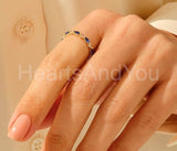 0.5ct Marquise Cut Simulated Sapphire Minimalist Wed Band 14k Yellow Gold Plated