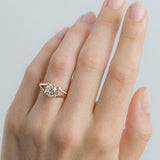 1ct Round Cut Diamond Engagement Ring Split Shank Solitaire 14k Rose Gold Finish