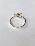 0.5ct Round Cut Simulated Ruby Dear Design Engagement Ring 14k White Gold Plated