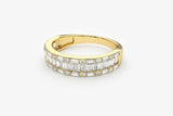 2.5ct Wedding Band Baguette Cut Diamond Channel Set Cluster 14k Yellow Gold Over