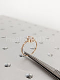 1ct Pear Cut Simulated Morganite Bezel Set Solitaire Ring 14k Yellow Gold Plated