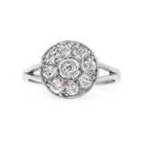 2ct Round Cut Diamond Engagement Ring Halo Split Shank 14k White Gold Finish