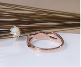 1.6ct Round Cut Diamond Wedding Ring 14k Rose Gold Finish Infinity Twist Band