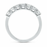 2.3ct Wedding Ring Band Round Cut Diamond Stackable Design 14k White Gold Finish