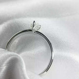 1.4ct Engagement Ring Pear Cut Diamond Solitaire Design 14k White Gold Finish