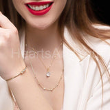 0.5ct Cushion Simulated Diamond Unique Pendant 14k Yellow Gold Plated NO CHAIN