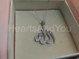 1ct Round Cut Moissanite Allah Pendant 14k White Gold Plated NO CHAIN