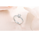 1.3ct Round Cut Diamond Engagement Ring 18k White Gold Finish Dual Hidden Halo