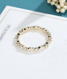 0.5ct Marquise Cut Simulated Diamond Eternity Wedding Band 14k YellowGold Plated