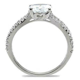 2ct Oval Cut Diamond Unique Split Band Engagement Ring 14K White Gold Finish
