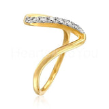 0.1ct Round Cut Moissanite Unique Women Engagement Ring 14k Yellow Gold Plated
