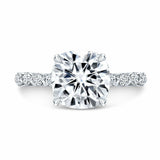 2.3ct Round Cut Diamond Bridal Set Engagement Ring Band 18k White Gold Finish
