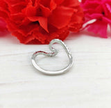0.5ct Round Cut Moissanite Ocean Wave Engagement Ring 14k White Gold Plated
