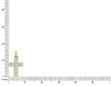 2.5ct Baguette Cut VVS1 Diamond Holy Cross Pendant 14k Yellow Gold Over NO CHAIN