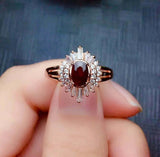 2.3ct Oval Cut Pink Ruby Engagement Ring Sunburst Ballerina 14k Rose Gold Finish