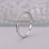 1ct Round Cut Diamond Wedding Band Half Eternity Channel Set 14k RoseGold Finish