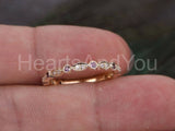 0.5ct Round Cut Simulated Amethyst Half Eternity Band 14k Yellow Gold Plated
