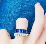 6.5ct Horizontal Asscher Diamond Art Deco Engagement Ring 14K White Gold Over