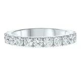 3ct Wedding Band Round Cut Diamond Full Eternity Anniversary 14k White Gold Over