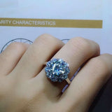 Floral Solitaire Engagement Ring 2.1ct Round Cut Diamond 14k White Gold Finish