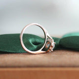 2.5Ct Round Cut DVVS1 Diamond Vintage Halo Engagement Ring 14K Rose Gold Finish