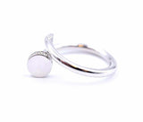 0.5ct Round Cut VVS1D Diamond Engagement Ring Nail Bypass 14k White Gold Finish