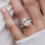 2.2ct Round Cut Moissanite Cocktail Eternity Wedding Band 14k White Gold Plated