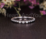 0.5ct Round Cut Moissanite Minimalist Bezel Set Engage Ring 14k WhiteGold Plated