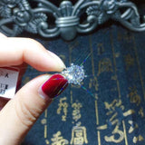 Solitaire Women Engagement Ring 1ct Round Cut VVS1 Diamond 14k White Gold Finish