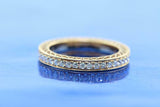 2.4ct Cushion Cut Pink Sapphire Milgrain Bridal Set Ring 14k Yellow Gold Finish