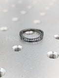 0.2ct Round Cut Moissanite Anniversary Women Wedding Band 14k Black Gold Plated