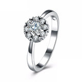 1.3ct Round Cut Diamond Engagement Ring 14k White Gold Finish Floral Solitaire