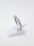 0.3ct Round Cut Moissanite Twisted Women Wedding Band 14k White Gold Plated