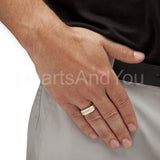 0.2ct Round Cut Moissanite Anniversary Women Wedding Band 14k Yellow Gold Plated