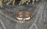 0.2ct Round Cut VVS1D Diamond Wedding Ring Band 14k Rose Gold Finish Anniversary