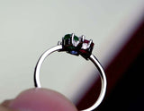 2.3ct Engagement Ring Oval Cut Multi-Stone Stylish Partywear 14k White Gold Over