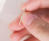 0.2ct Round Cut Moissanite Eternity Minimalist Wedding Band 14k Rose Gold Plated