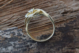 Unique Vintage Filigree Engagement Ring 2ct Round Diamond 14k Yellow Gold Finish
