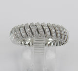 3ct Round Cut Diamond Unique Wedding Engagement Ring Band 14k White Gold Finish