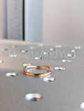 0.2ct Round Cut Moissanite Curved Stacking Wedding Band 14k Yellow Gold Plated